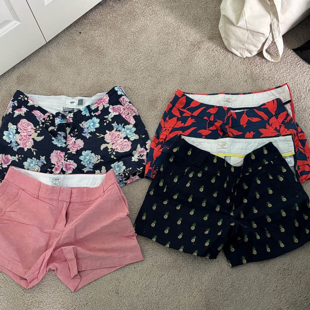 Colorful Short Assortment from J. Crew and Old Navy